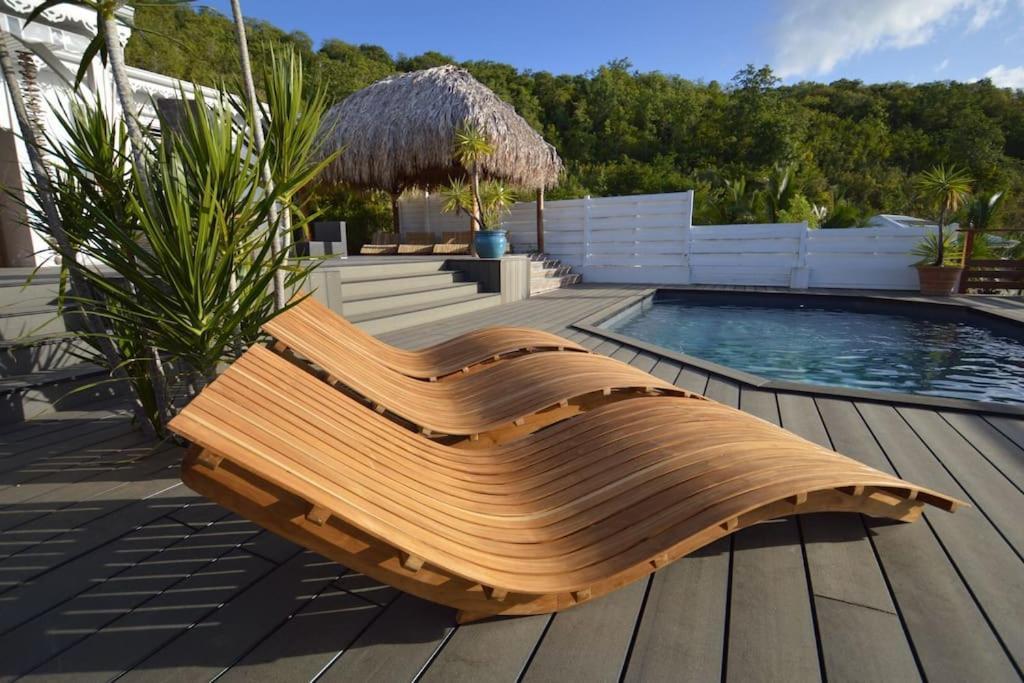 La Villa Coconut Vue A 180° Mer Rocher Du Diamant Ле-Диаман Экстерьер фото