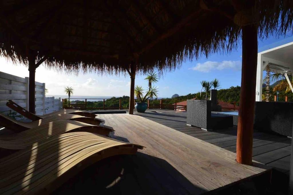 La Villa Coconut Vue A 180° Mer Rocher Du Diamant Ле-Диаман Экстерьер фото