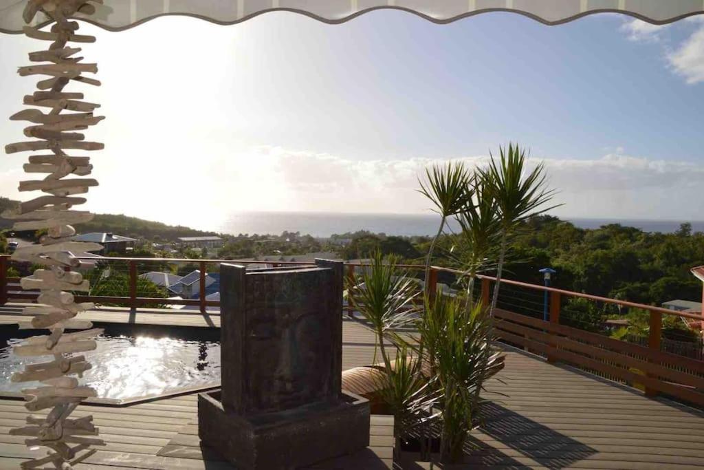 La Villa Coconut Vue A 180° Mer Rocher Du Diamant Ле-Диаман Экстерьер фото